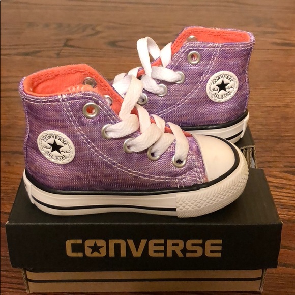 baby girl high top converse